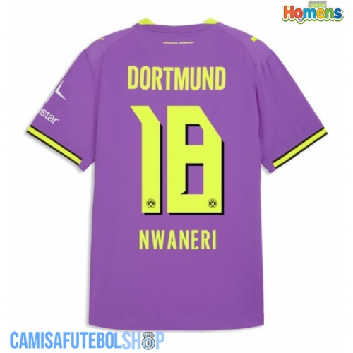 Camisa de time de futebol Borussia Dortmund Ethan Nwaneri #18 Replicas 3º Equipamento 2026-27 Manga Curta
